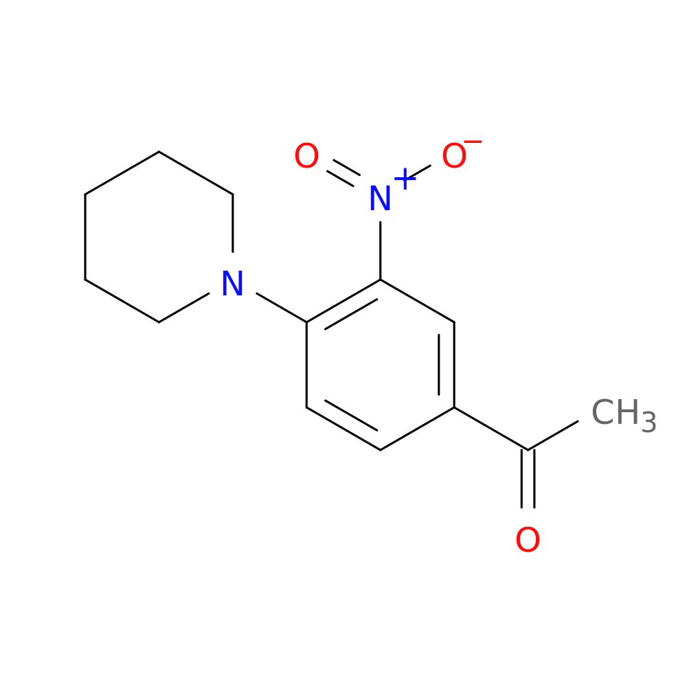 1-(3-Nitro-4-piperidinophenyl)-1-ethanone