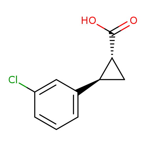 rac-(1R,2R)-2-(3-chlorophenyl)cyclopropane-1-carboxylic acid, trans