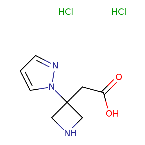 2-[3-(1H-pyrazol-1-yl)azetidin-3-yl]aceticaciddihydrochloride