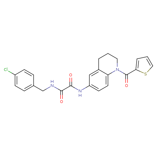 N'-[(4-chlorophenyl)methyl]-N-[1-(thiophene-2-carbonyl)-1,2,3,4-tetrahydroquinolin-6-yl]ethanediamide