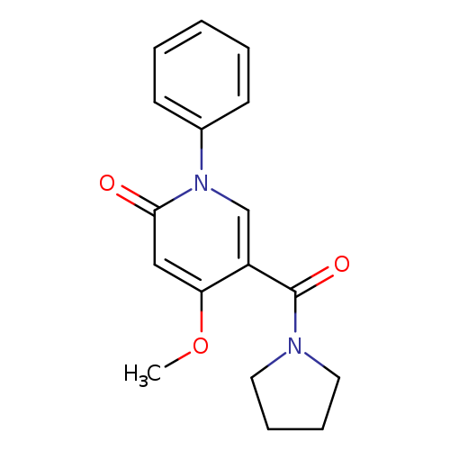 4-methoxy-1-phenyl-5-(pyrrolidine-1-carbonyl)-1,2-dihydropyridin-2-one