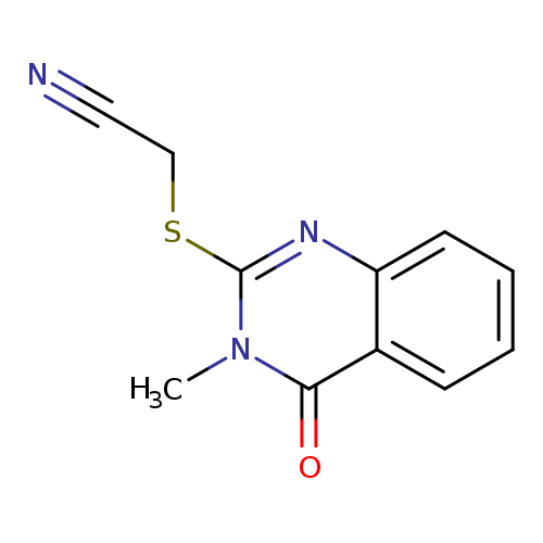 2-((3-Methyl-4-oxo-3,4-dihydroquinazolin-2-yl)thio)acetonitrile