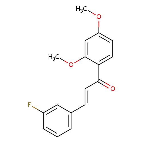 (2E)-1-(2,4-dimethoxyphenyl)-3-(3-fluorophenyl)prop-2-en-1-one