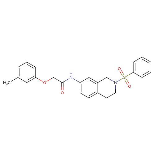 N-[2-(benzenesulfonyl)-1,2,3,4-tetrahydroisoquinolin-7-yl]-2-(3-methylphenoxy)acetamide