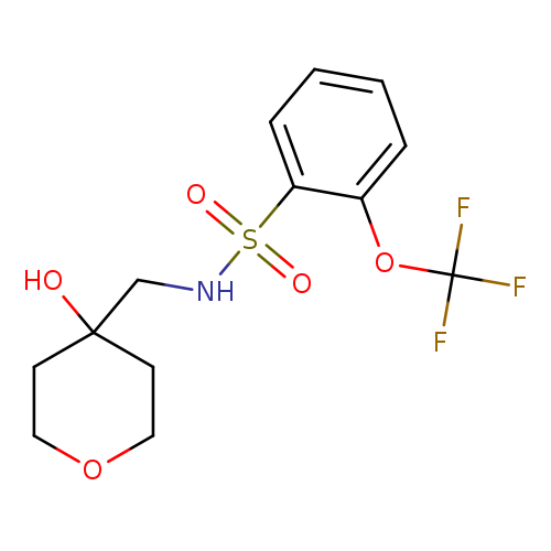 N-[(4-hydroxyoxan-4-yl)methyl]-2-(trifluoromethoxy)benzene-1-sulfonamide