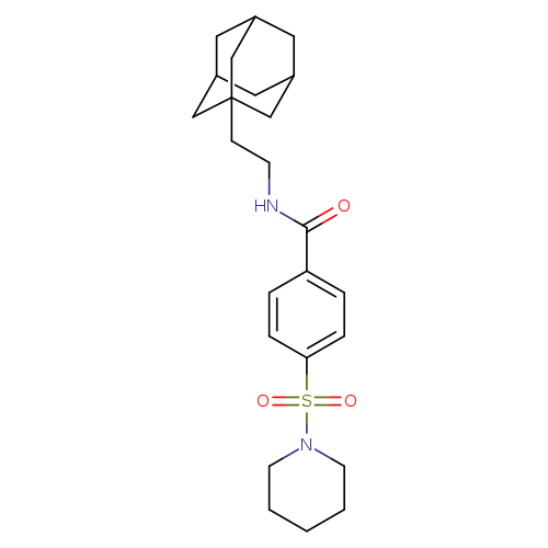 N-[2-(adamantan-1-yl)ethyl]-4-(piperidine-1-sulfonyl)benzamide
