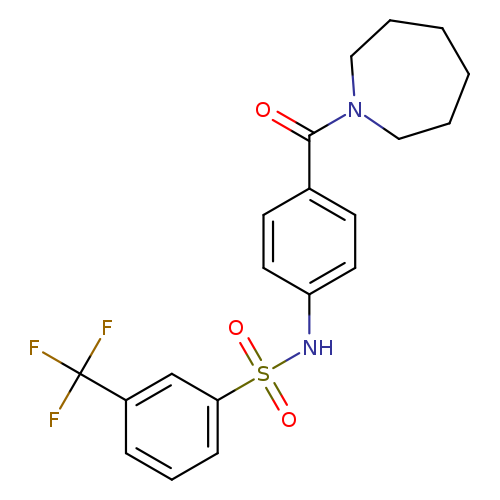 N-[4-(azepane-1-carbonyl)phenyl]-3-(trifluoromethyl)benzene-1-sulfonamide
