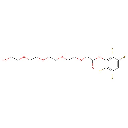 2,3,5,6-tetrafluorophenyl14-hydroxy-3,6,9,12-tetraoxatetradecanoate