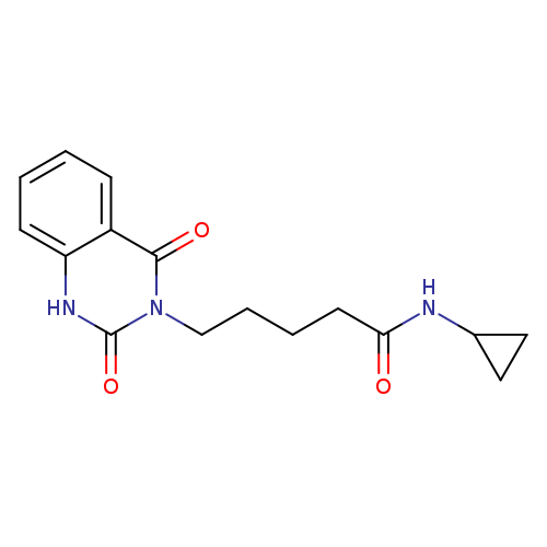 N-cyclopropyl-5-(2,4-dioxo-1,2,3,4-tetrahydroquinazolin-3-yl)pentanamide