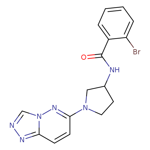 2-bromo-N-(1-{[1,2,4]triazolo[4,3-b]pyridazin-6-yl}pyrrolidin-3-yl)benzamide