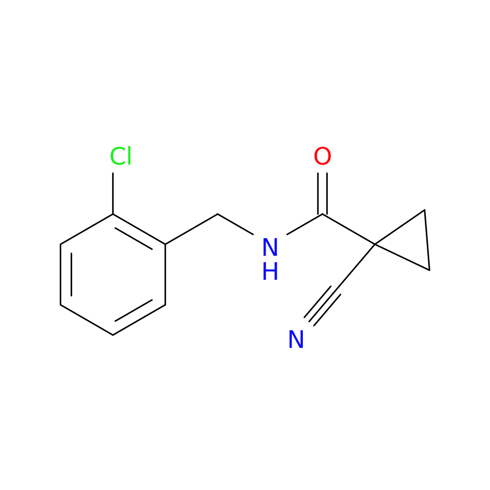 N-[(2-chlorophenyl)methyl]-1-cyanocyclopropane-1-carboxamide