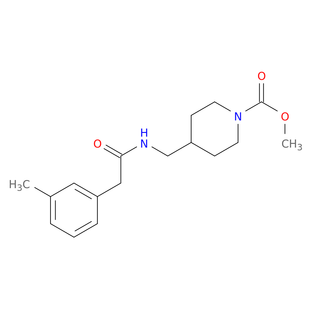methyl 4-{[2-(3-methylphenyl)acetamido]methyl}piperidine-1-carboxylate
