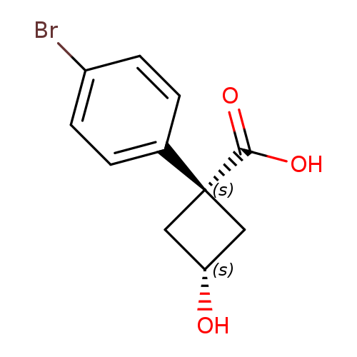 1-(4-Bromophenyl)-3-hydroxycyclobutanecarboxylic acid