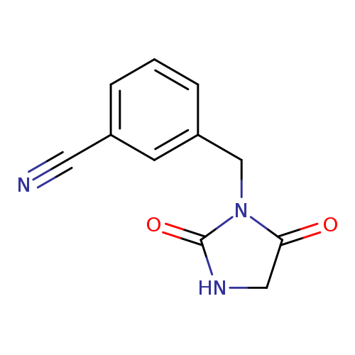 3-[(2,5-dioxoimidazolidin-1-yl)methyl]benzonitrile