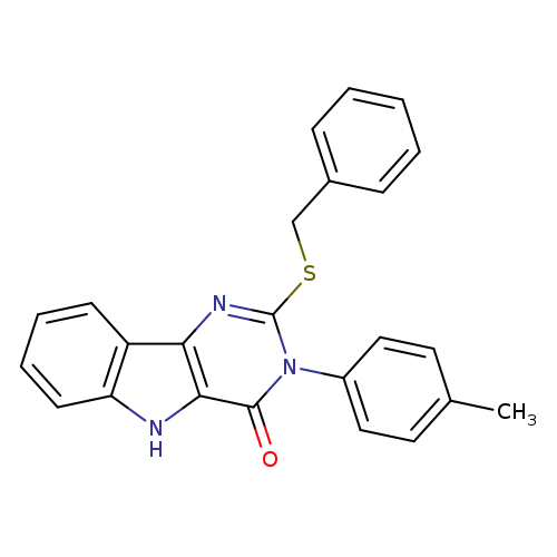 2-(benzylsulfanyl)-3-(4-methylphenyl)-3H,4H,5H-pyrimido[5,4-b]indol-4-one