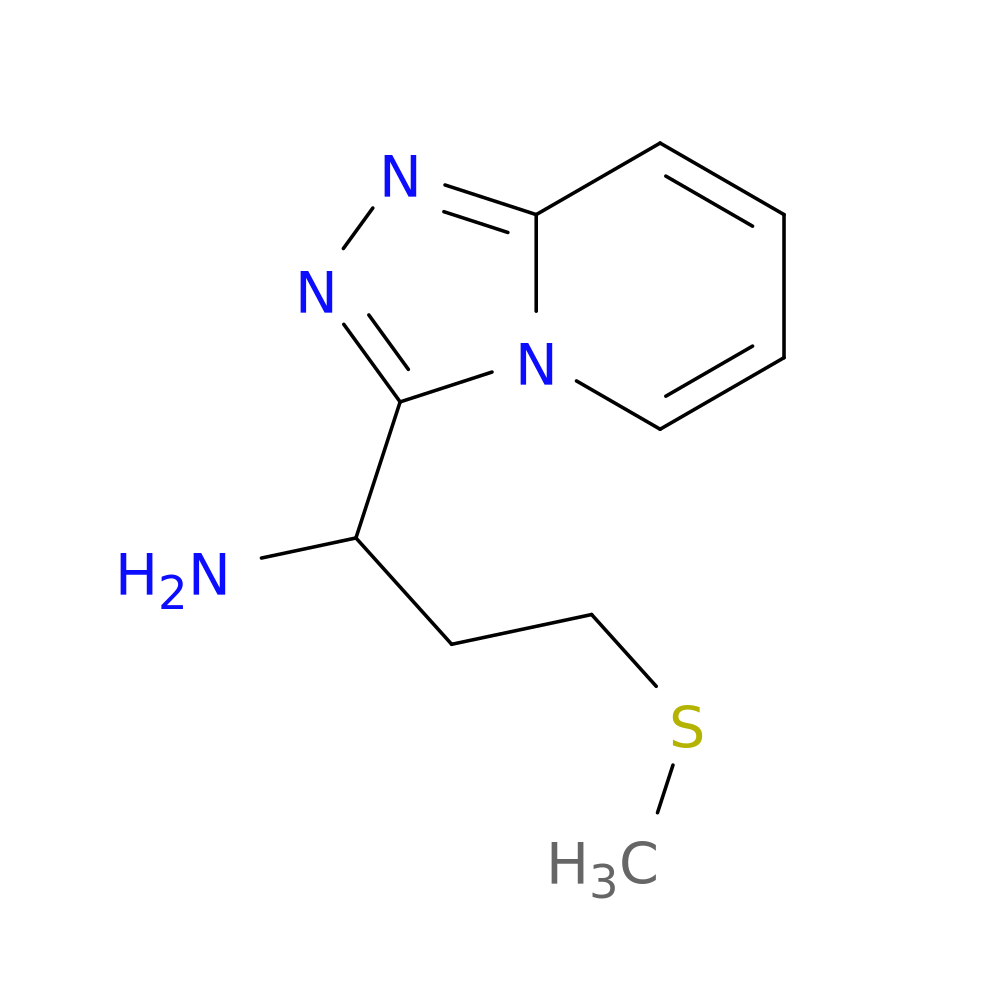 3-(methylsulfanyl)-1-{[1,2,4]triazolo[4,3-a]pyridin-3-yl}propan-1-amine