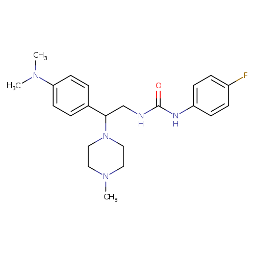 3-{2-[4-(dimethylamino)phenyl]-2-(4-methylpiperazin-1-yl)ethyl}-1-(4-fluorophenyl)urea