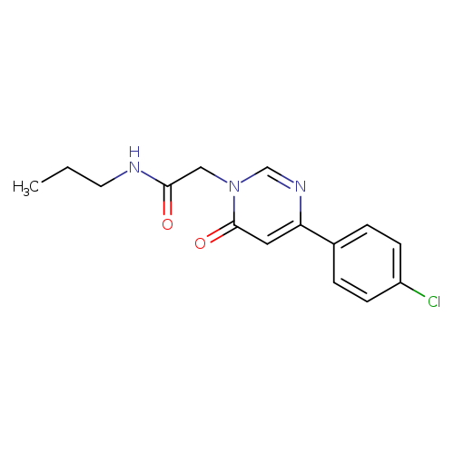 2-[4-(4-chlorophenyl)-6-oxo-1,6-dihydropyrimidin-1-yl]-N-propylacetamide