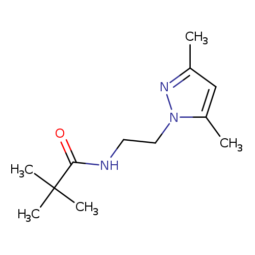 N-[2-(3,5-dimethyl-1H-pyrazol-1-yl)ethyl]-2,2-dimethylpropanamide