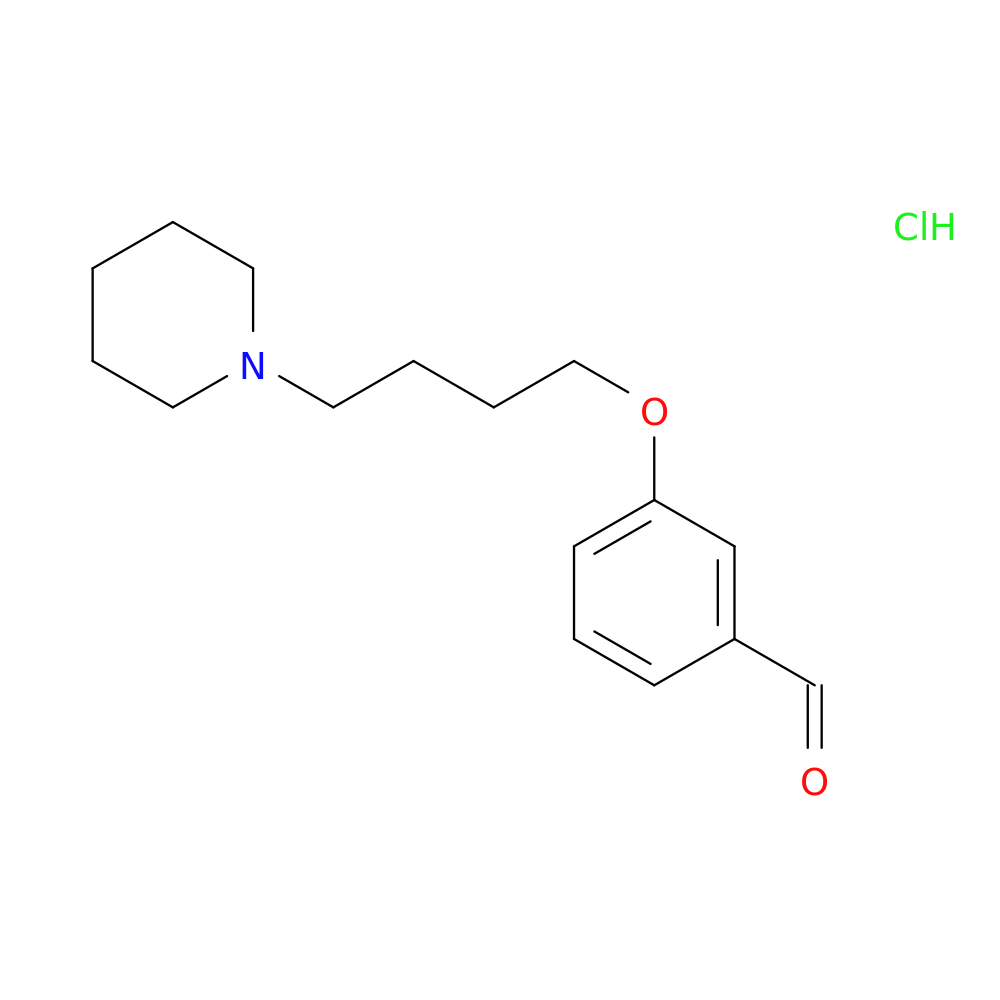 3-[4-(1-piperidinyl)butoxy]benzaldehyde hydrochloride