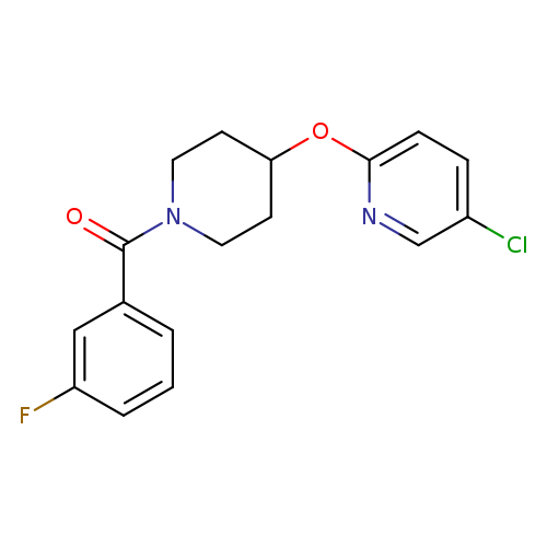 5-chloro-2-{[1-(3-fluorobenzoyl)piperidin-4-yl]oxy}pyridine