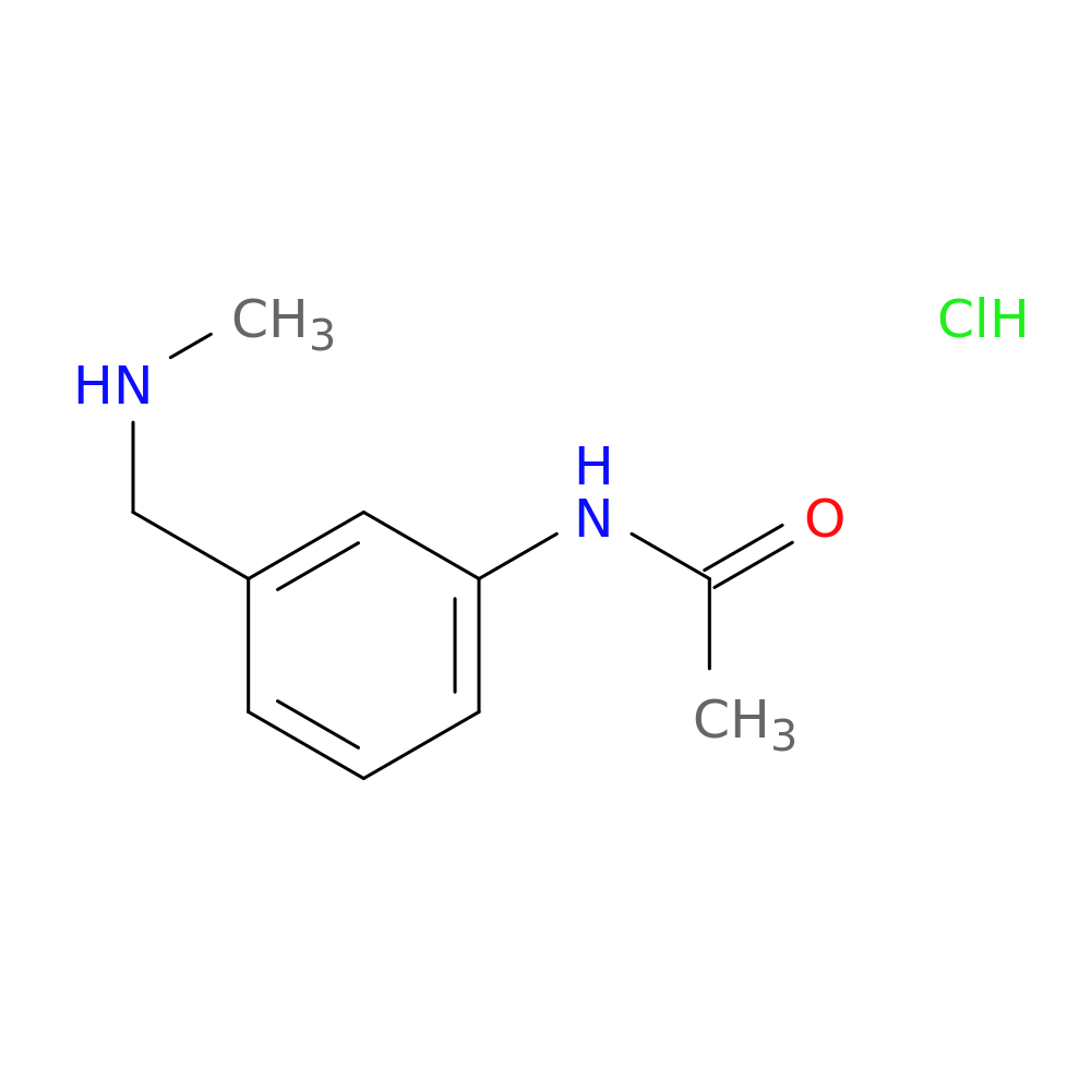 N-{3-[(methylamino)methyl]phenyl}acetamide hydrochloride
