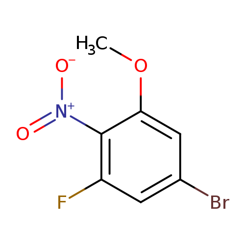 Benzene, 5-bromo-1-fluoro-3-methoxy-2-nitro-