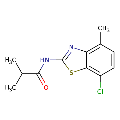 N-(7-chloro-4-methyl-1,3-benzothiazol-2-yl)-2-methylpropanamide