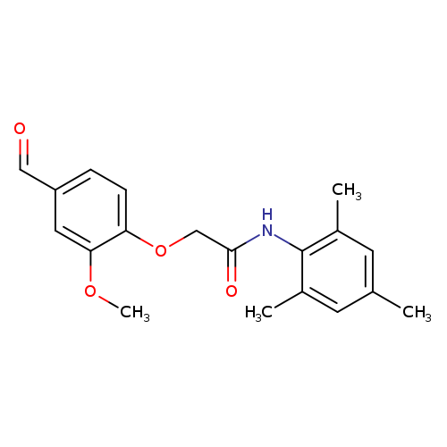 2-(4-formyl-2-methoxyphenoxy)-N-(2,4,6-trimethylphenyl)acetamide