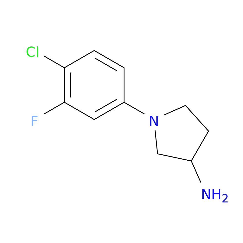 1-(4-chloro-3-fluorophenyl)pyrrolidin-3-amine