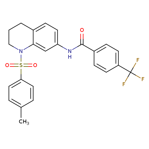 N-[1-(4-methylbenzenesulfonyl)-1,2,3,4-tetrahydroquinolin-7-yl]-4-(trifluoromethyl)benzamide