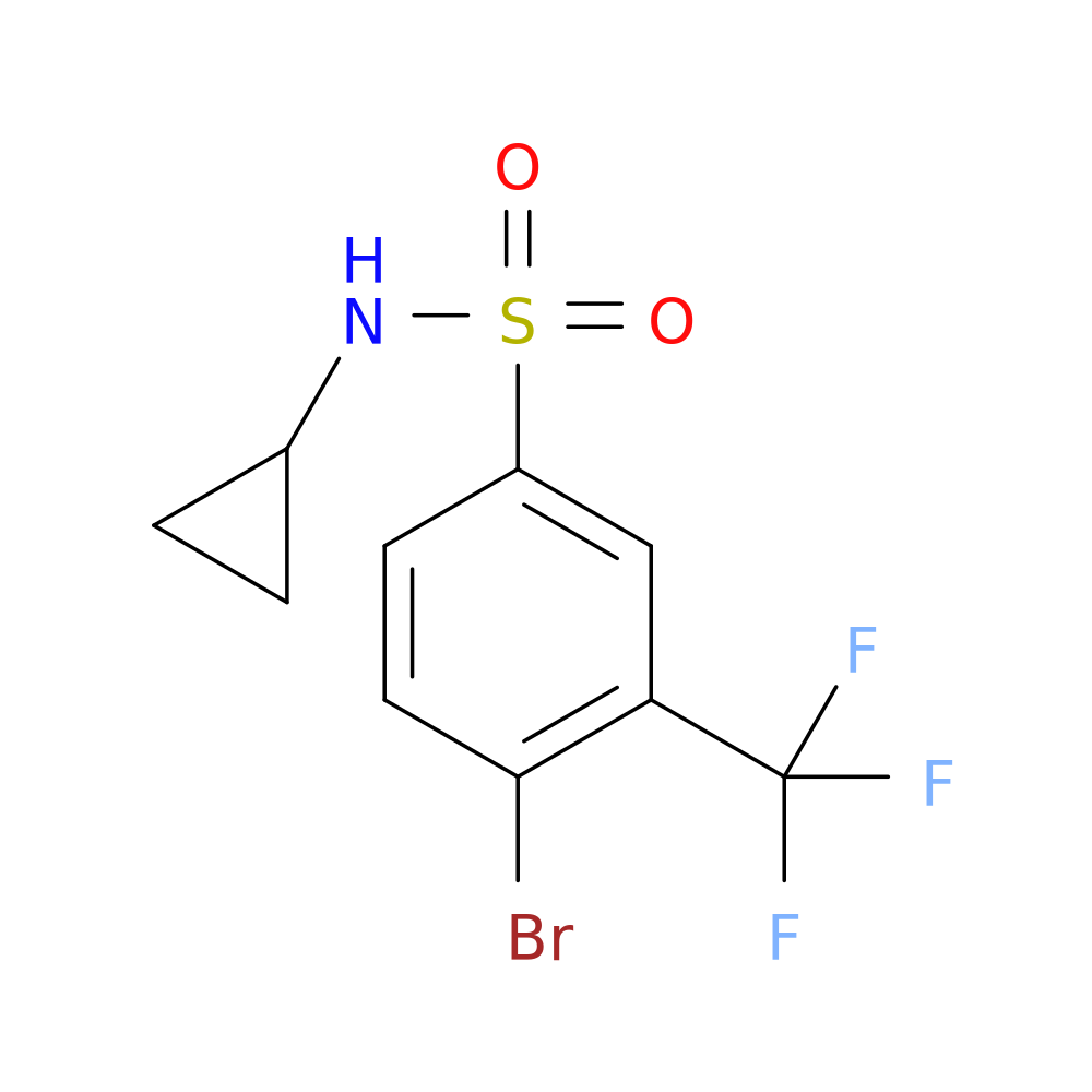4-Bromo-N-cyclopropyl-3-(trifluoromethyl)benzenesulfonamide
