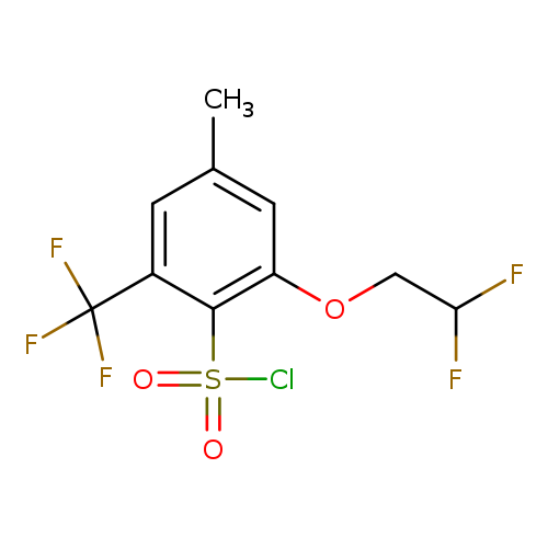 2-(2,2-difluoroethoxy)-4-methyl-6-(trifluoromethyl)benzene-1-sulfonylchloride