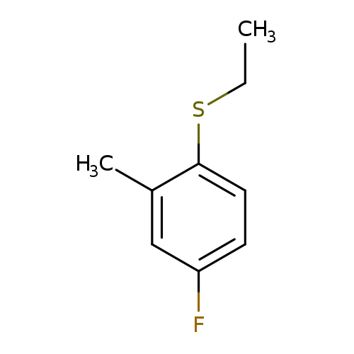 Ethyl 4-fluoro-2-methylphenyl sulfide