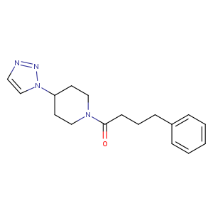 4-phenyl-1-[4-(1H-1,2,3-triazol-1-yl)piperidin-1-yl]butan-1-one