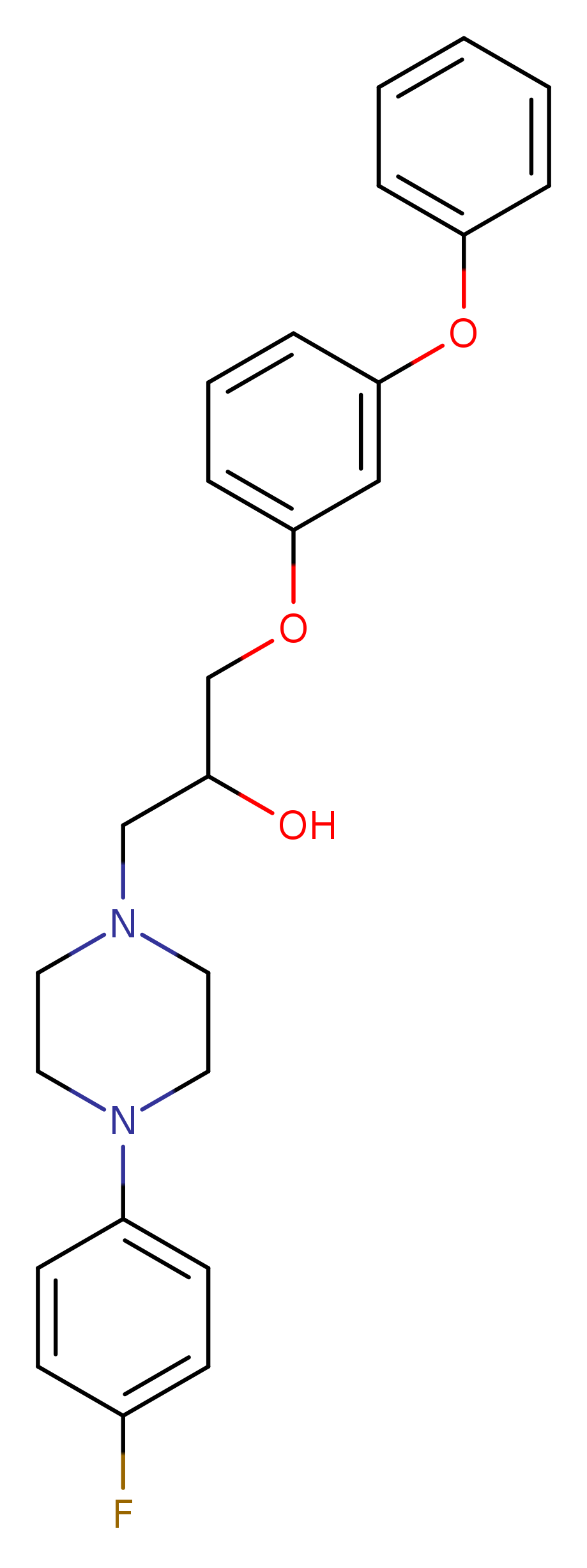 1-[4-(4-fluorophenyl)piperazin-1-yl]-3-(3-phenoxyphenoxy)propan-2-ol