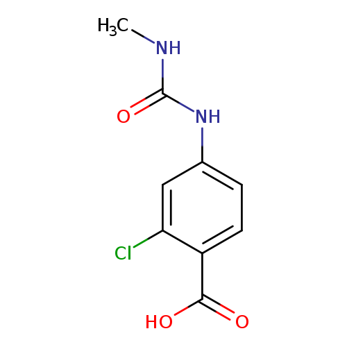 2-chloro-4-[(methylcarbamoyl)amino]benzoic acid