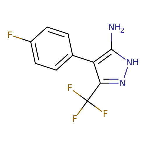 4-(4-Fluorophenyl)-3-(trifluoromethyl)-1H-pyrazol-5-ylamine