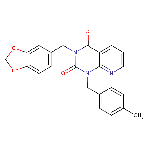 3-[(2H-1,3-benzodioxol-5-yl)methyl]-1-[(4-methylphenyl)methyl]-1H,2H,3H,4H-pyrido[2,3-d]pyrimidine-2,4-dione