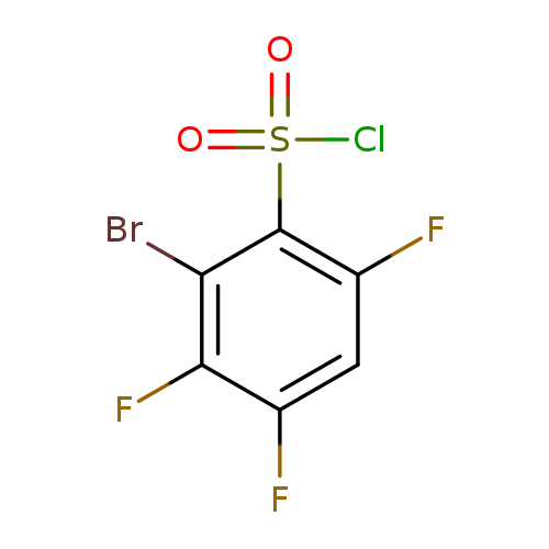 2-Bromo-3,4,6-trifluorobenzene-1-sulfonyl chloride