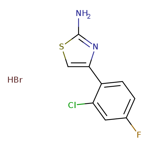 4-(2-chloro-4-fluorophenyl)-1,3-thiazol-2-amine hydrobromide