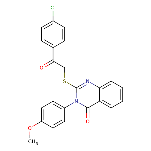 2-{[2-(4-chlorophenyl)-2-oxoethyl]sulfanyl}-3-(4-methoxyphenyl)-3,4-dihydroquinazolin-4-one