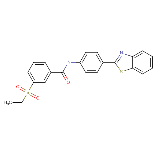 N-[4-(1,3-benzothiazol-2-yl)phenyl]-3-(ethanesulfonyl)benzamide