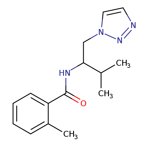 2-methyl-N-[3-methyl-1-(1H-1,2,3-triazol-1-yl)butan-2-yl]benzamide