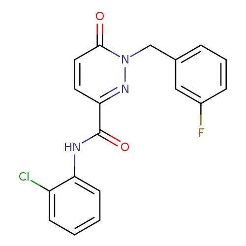 N-(2-chlorophenyl)-1-[(3-fluorophenyl)methyl]-6-oxo-1,6-dihydropyridazine-3-carboxamide
