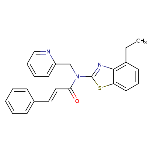 (2E)-N-(4-ethyl-1,3-benzothiazol-2-yl)-3-phenyl-N-[(pyridin-2-yl)methyl]prop-2-enamide