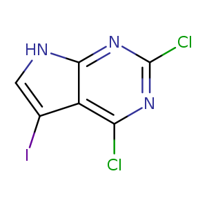 7H-Pyrrolo[2,3-d]pyrimidine, 2,4-dichloro-5-iodo-