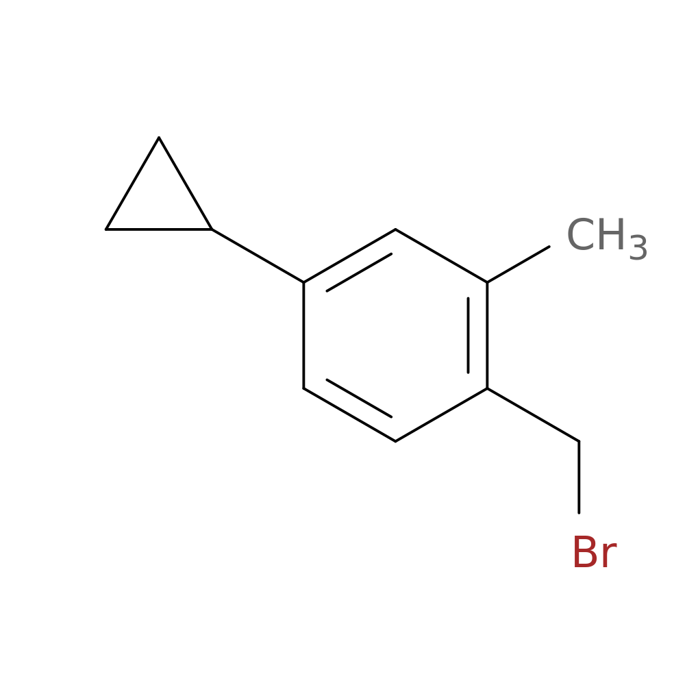 1-(bromomethyl)-4-cyclopropyl-2-methylbenzene