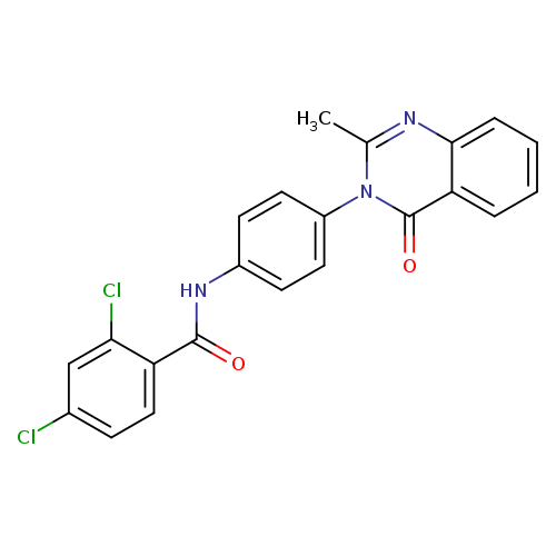 2,4-dichloro-N-[4-(2-methyl-4-oxo-3,4-dihydroquinazolin-3-yl)phenyl]benzamide
