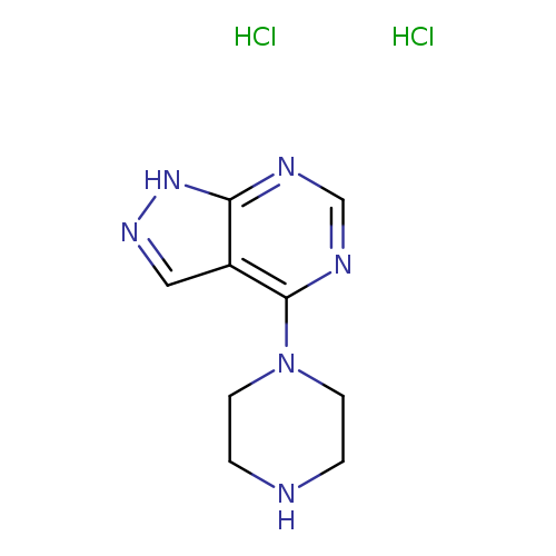 4-(1-Piperazinyl)-1h-pyrazolo[3,4-d]pyrimidine dihydrochloride